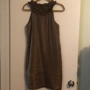 Brown Metallic London Times Dress